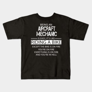 Aircraft Mechanic Kids T-Shirt